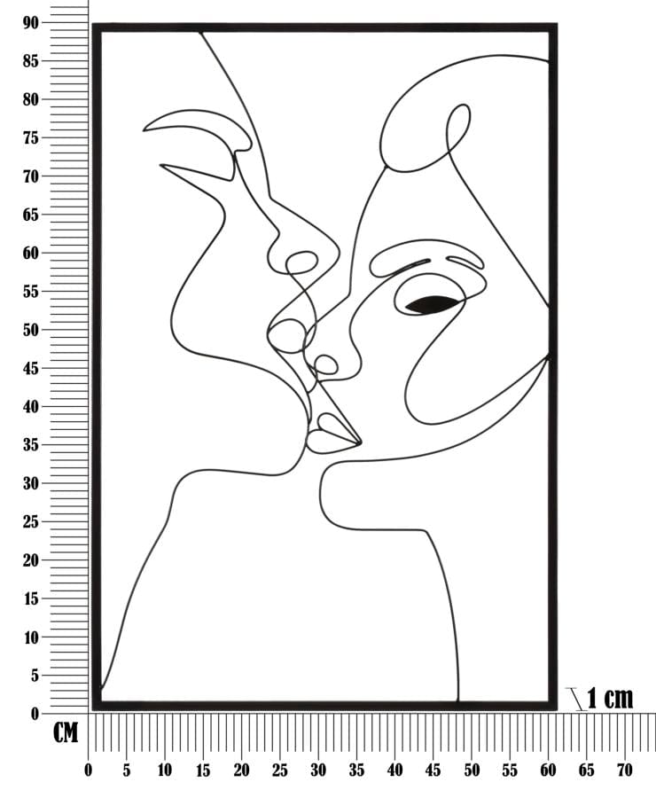 Pannello In Ferro Kiss cm 60x1x90 (5)