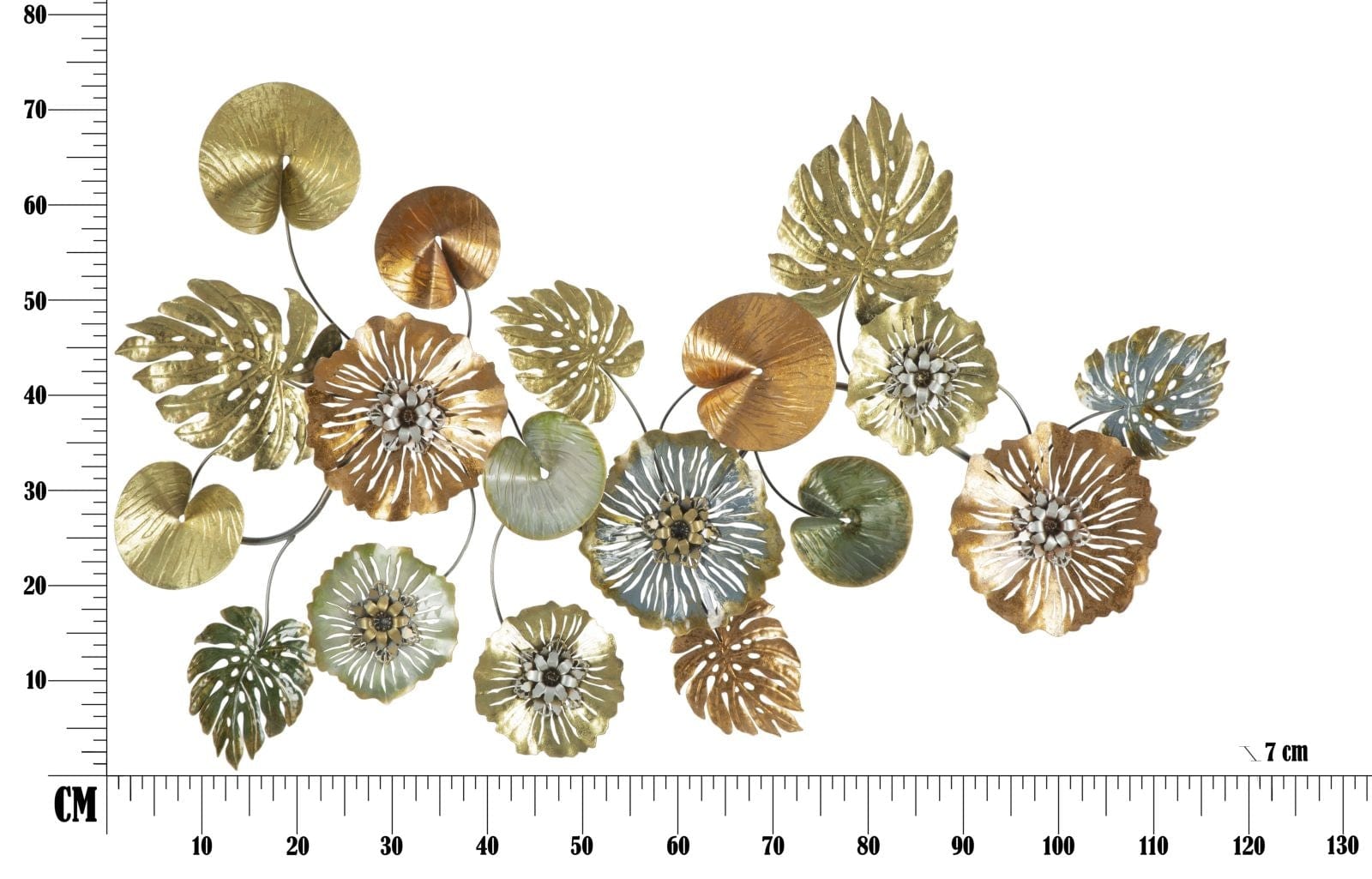Pannello In Ferro Leaf cm 117x7x74 (6)