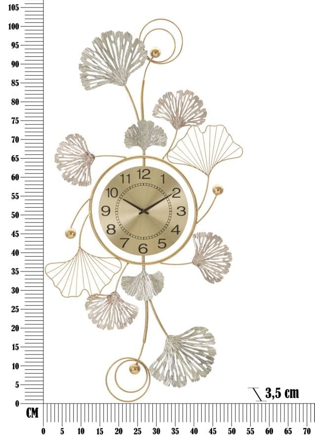 Pannello In Ferro Leavy C/Orologio cm 52,5x3,5x102 (5)