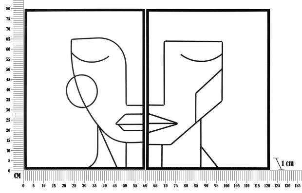 Pannello In Ferro Tribal Simply Coppia cm 60x1x80 (6)