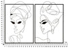 Pannello In Ferro Tribal Woman Simply Coppia cm 70x1x100 (6)