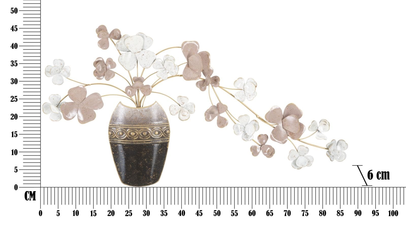 Pannello In Ferro Vase New cm 87,5x6x46 (5)