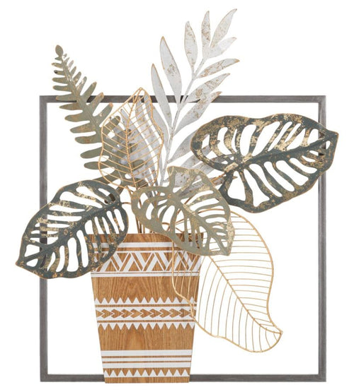 Pannello In Ferro Vaso cm 54x6,4x62,9