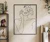 Pannello In Ferro Woman With Flowers cm 60x1x80 (4)