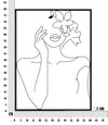 Pannello In Ferro Woman With Flowers cm 60x1x80 (5)