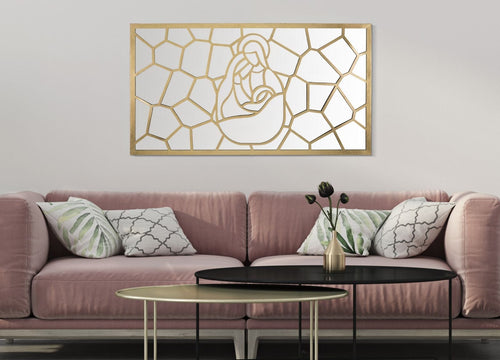Pannello Nativity Gold Rett. cm 120x2x66 (1)