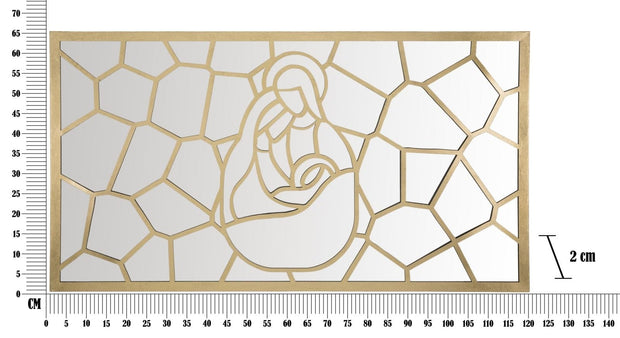 Pannello Nativity Gold Rett. cm 120x2x66 (5)