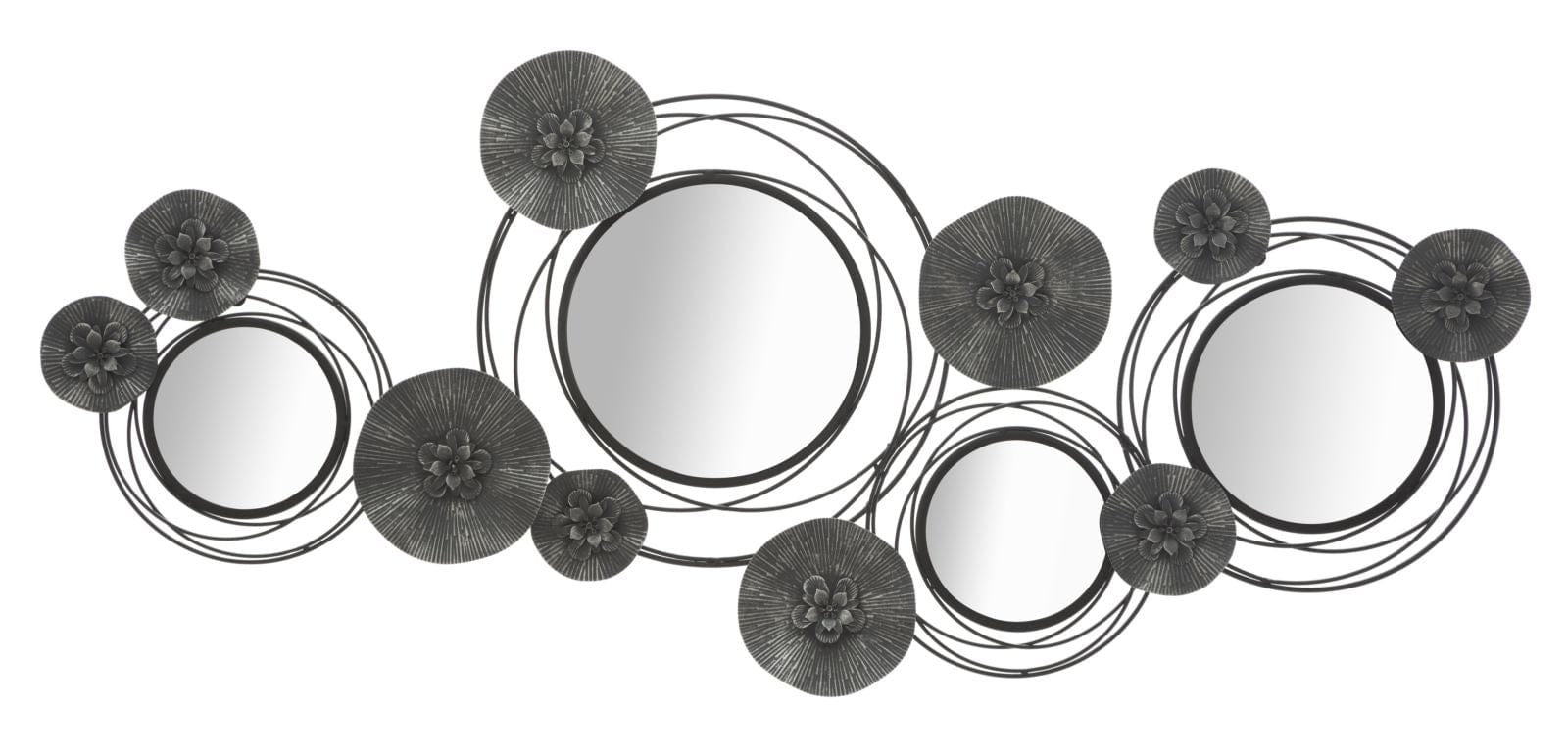 Pannello/Specchio Dark Round cm 117x5,5x49