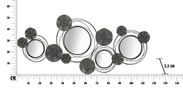 Pannello/Specchio Dark Round cm 117x5,5x49 (7)