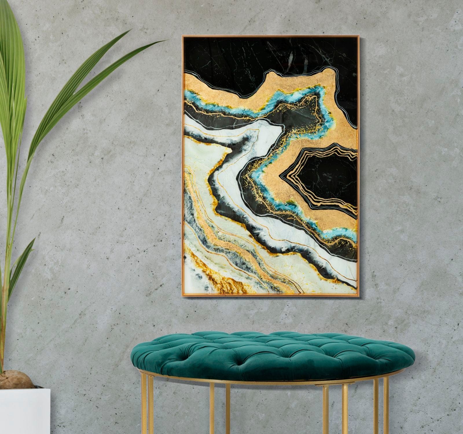Pannello Vetro C/Cornice Darky cm 60x3,5x90 (5)