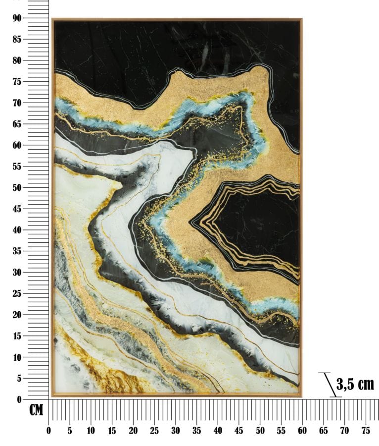 Pannello Vetro C/Cornice Darky cm 60x3,5x90 (6)