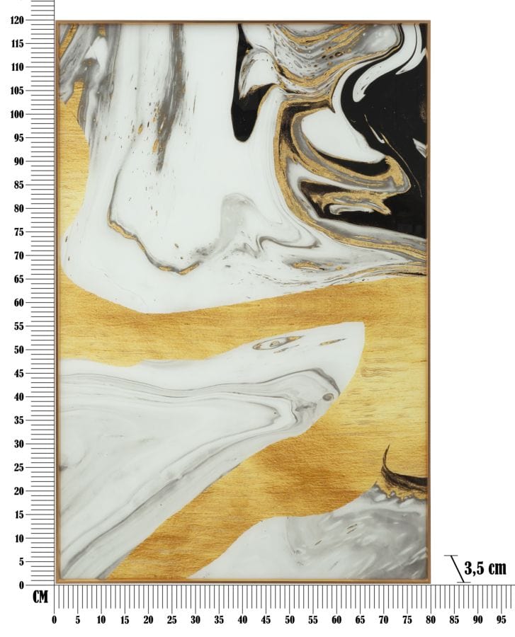 Pannello Vetro C/Cornice Ghostly cm 80x3,5x120 (6)