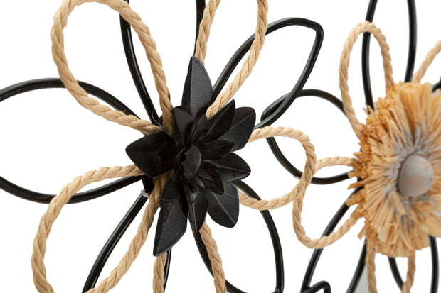 Pannelo In Ferro E Raffia Flow cm 60x4x35 (3)