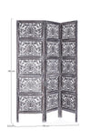 Bizzotto Paravento 3 pannelli Darika Antique Grigio