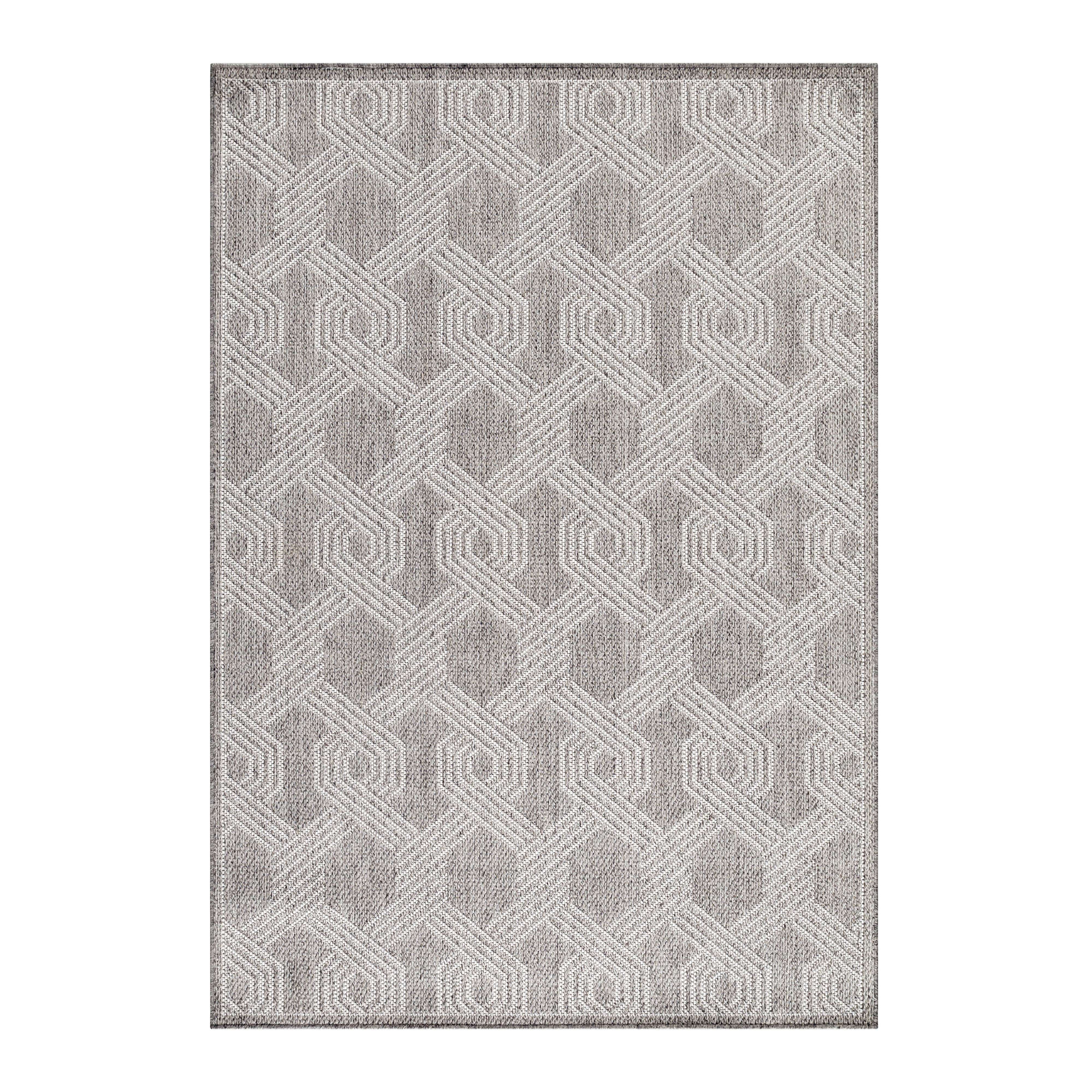 Passatoia Aruba 4904 Geometric Grigio & AYYTPCH-ARUBA4904GREY-TRAVERSA