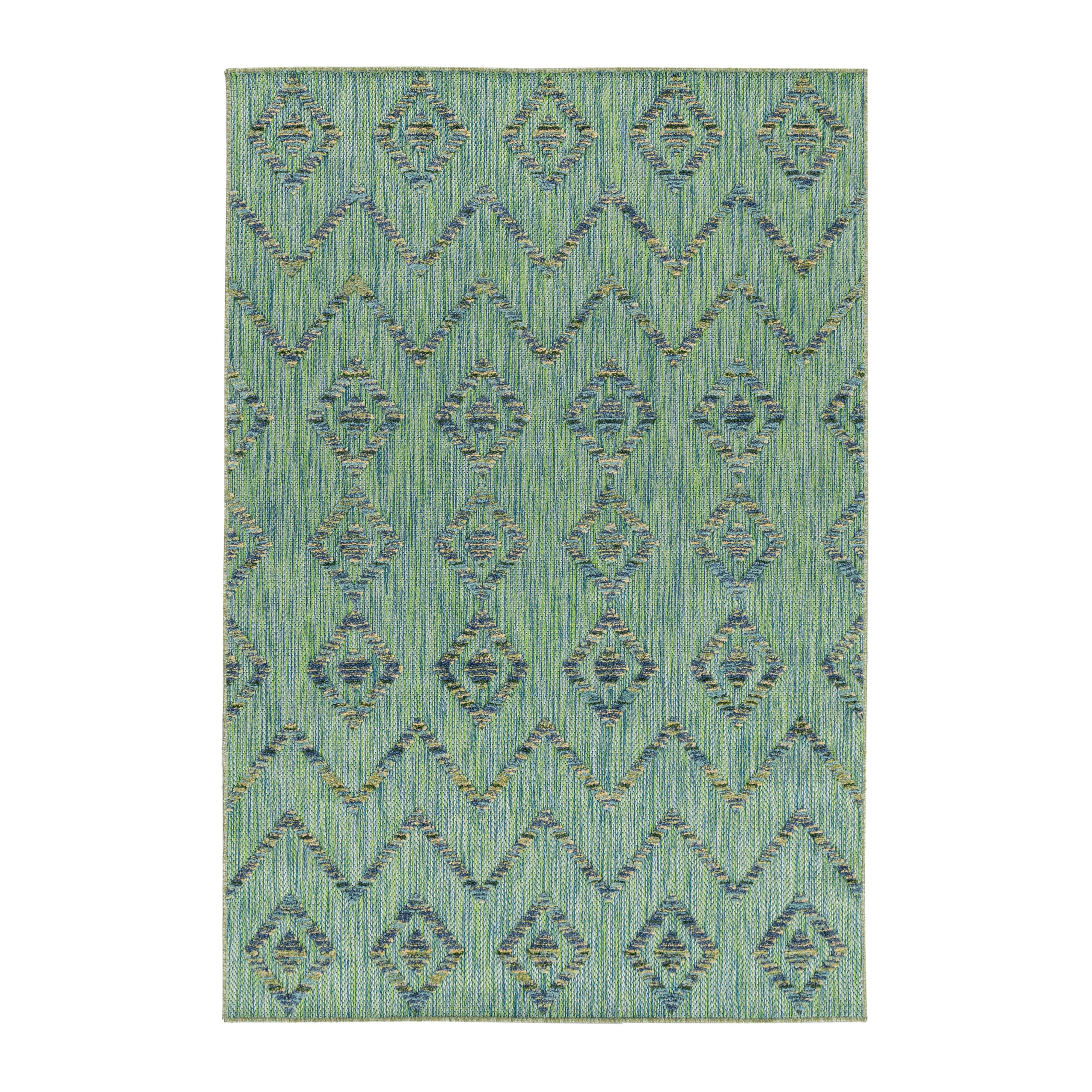 Passatoia Bahama 5152 Boho Design Verde & AYYTPCH-BAHAMA5152GREEN-TRAVERSA