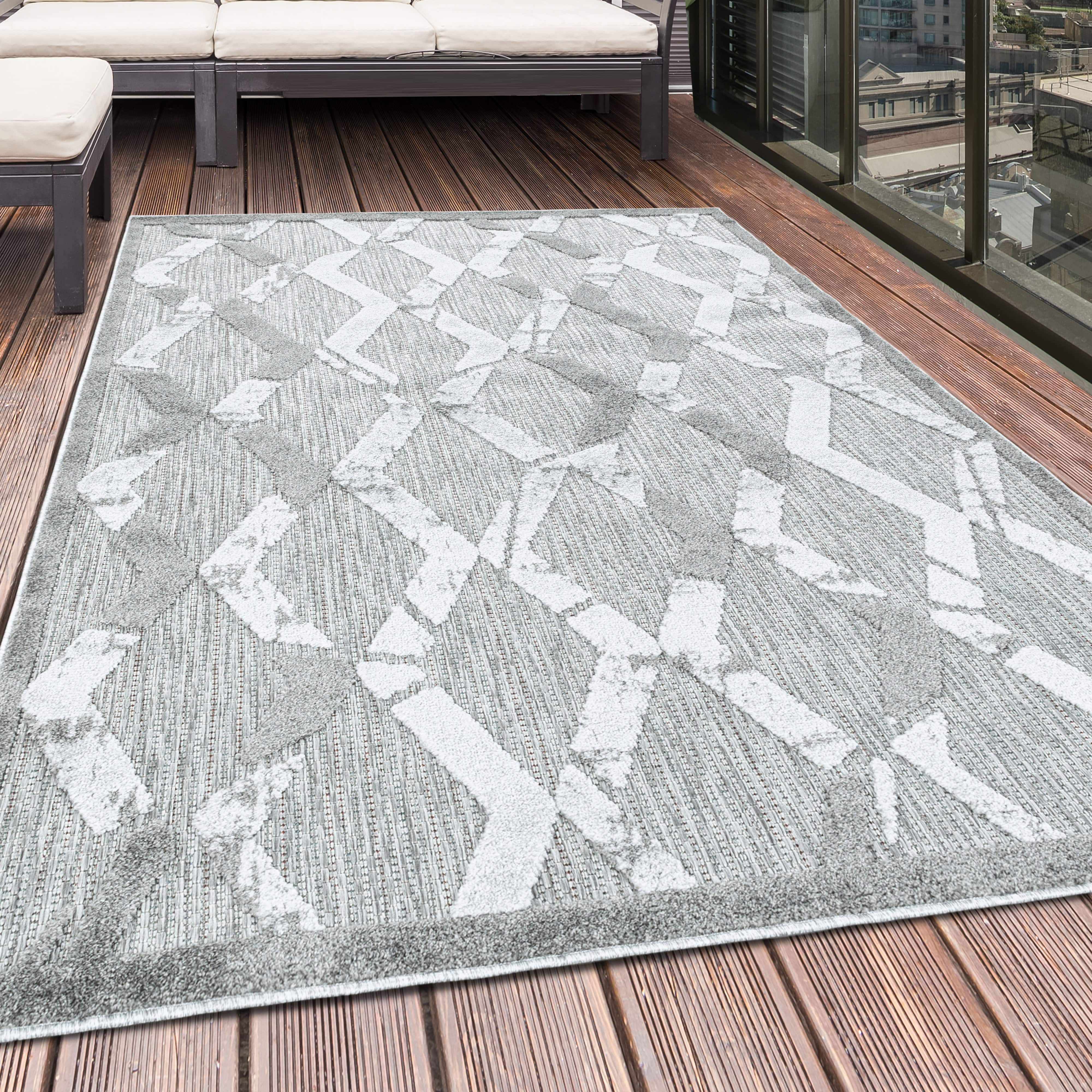 Ayyildiz Teppiche Passatoia Bahama 5158 Boho Design Grigio