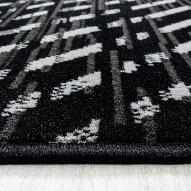 Passatoia Base 2810 Geometric Nero (1)