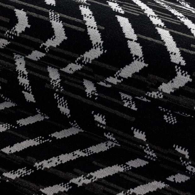Passatoia Base 2810 Geometric Nero (3)
