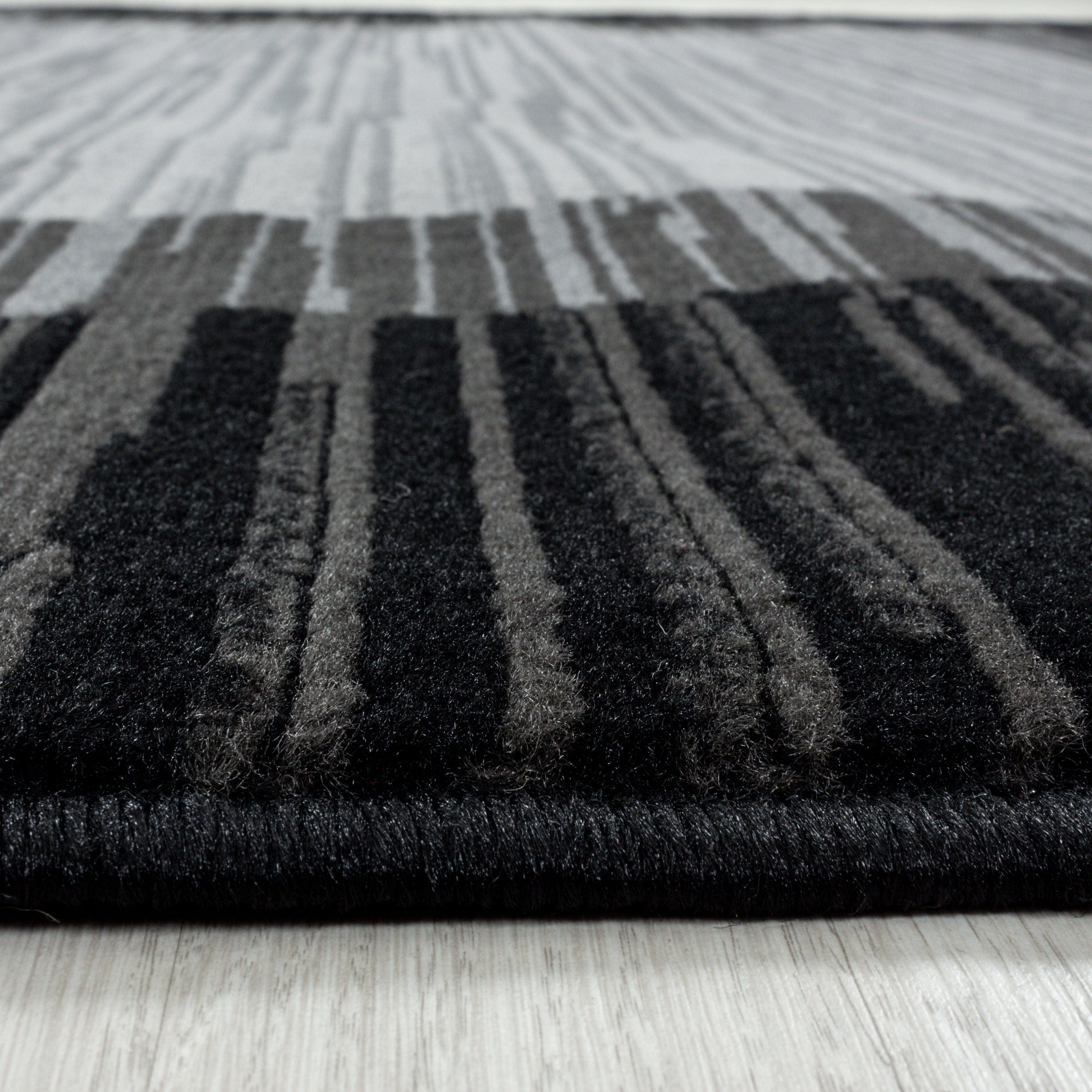 Passatoia Base 2820 Geometric Nero (1)