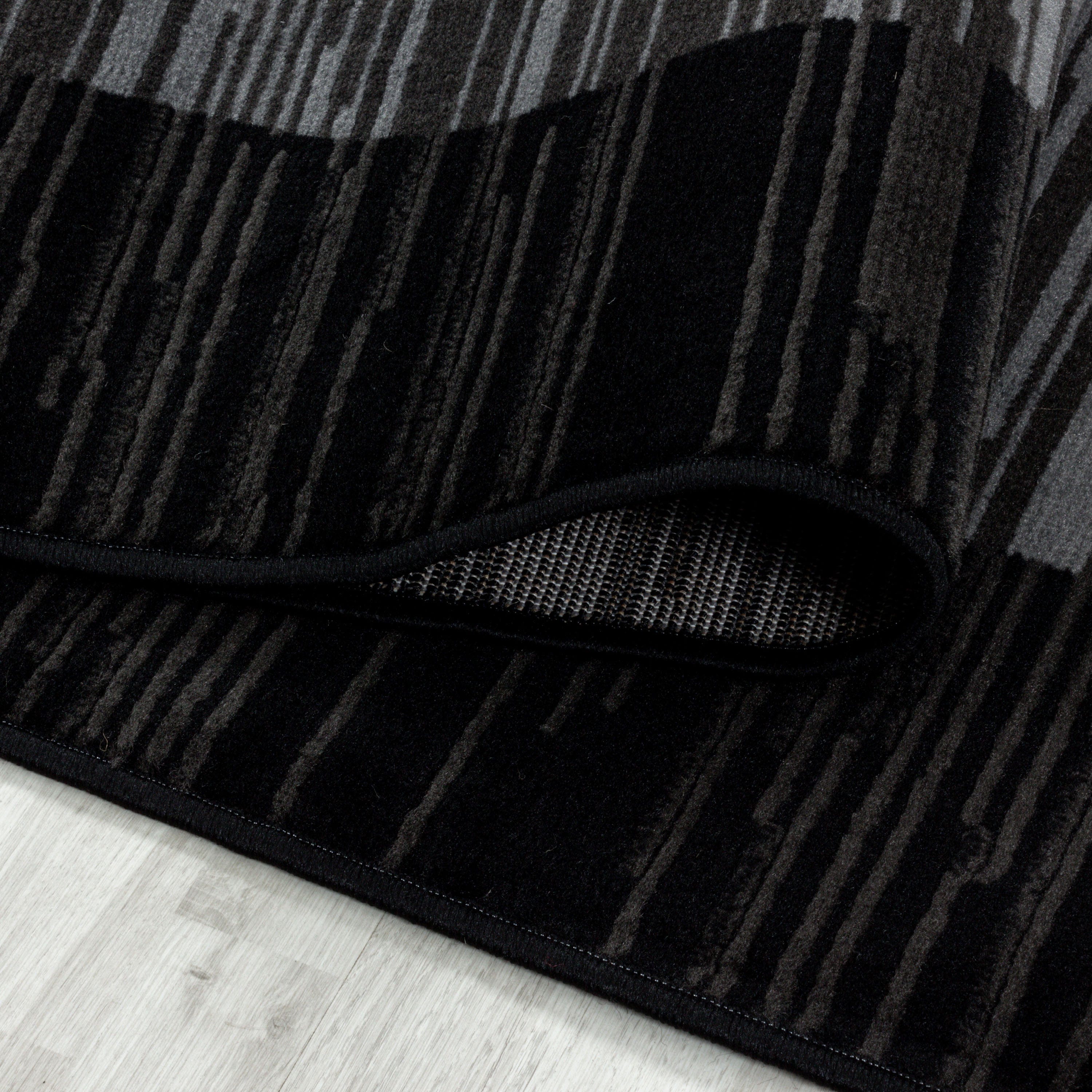 Passatoia Base 2820 Geometric Nero (2)