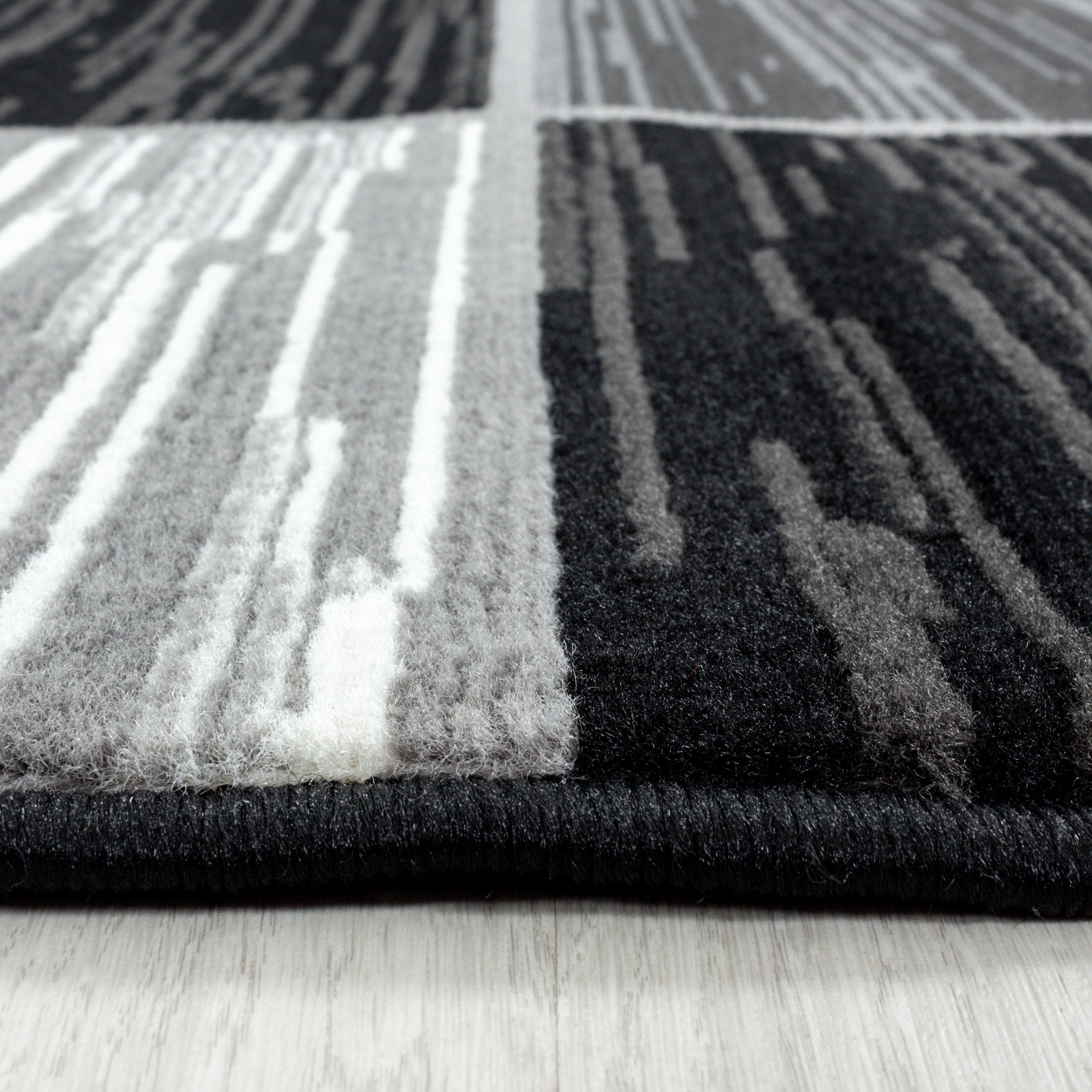 Passatoia Base 2840 Geometric Nero (1)
