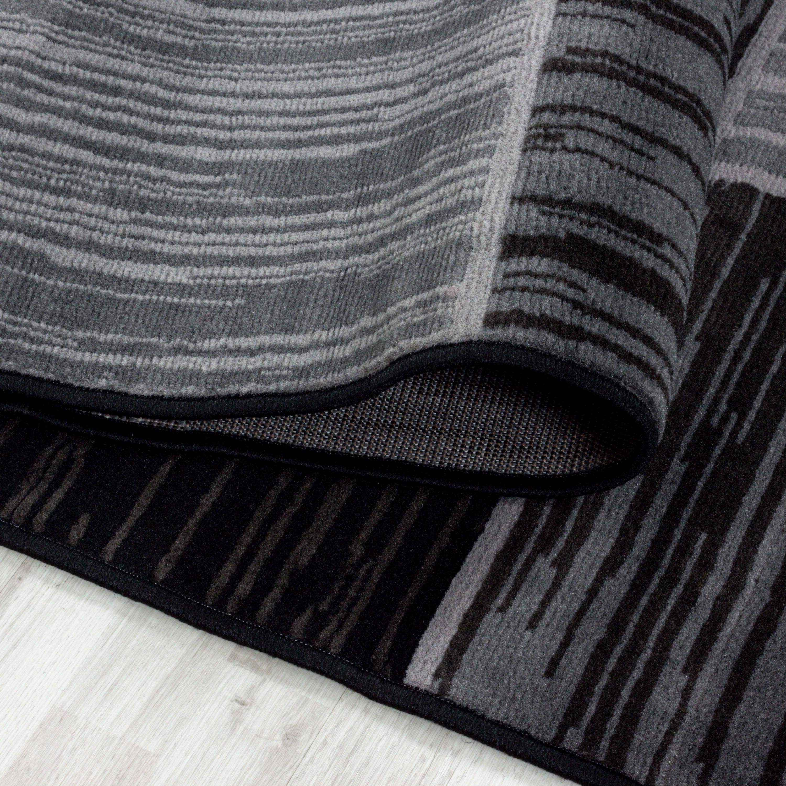 Passatoia Base 2840 Geometric Nero (2)