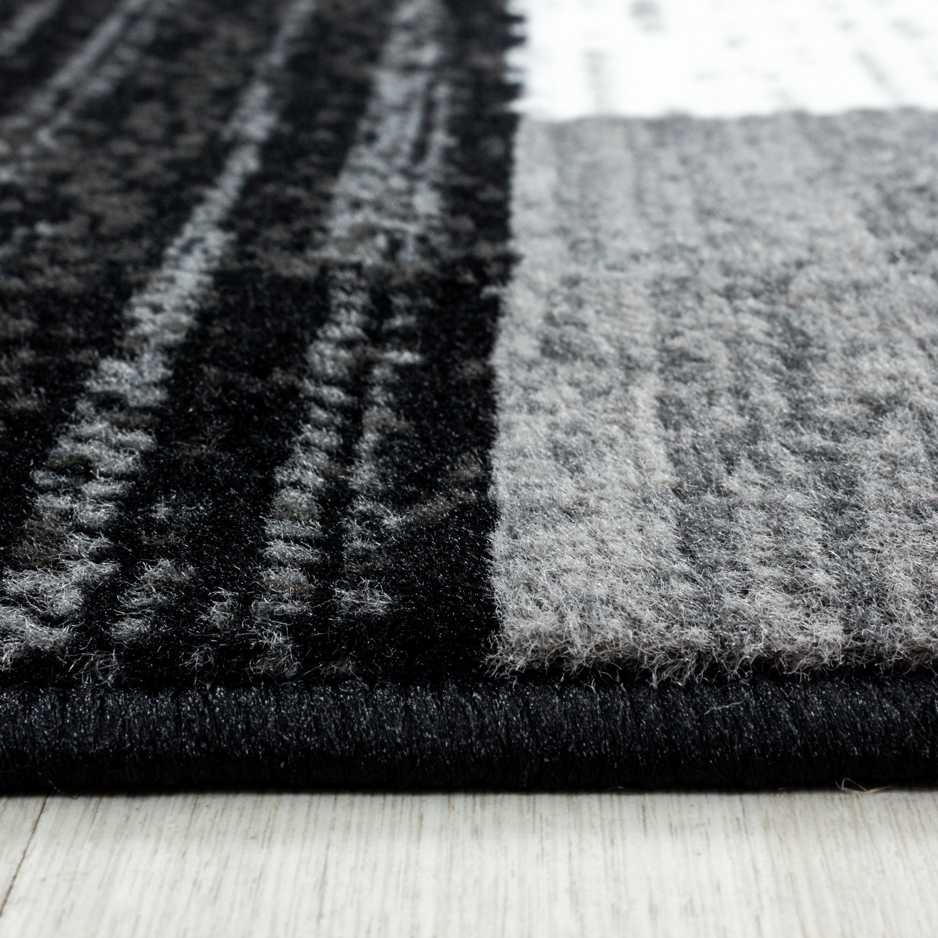 Passatoia Base 2850 Geometric Nero (1)