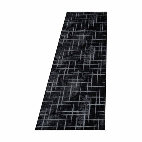 Passatoia Costa 3521 Striped Nero & AYYTPCH-COSTA3521BLACK-TRAVERSA