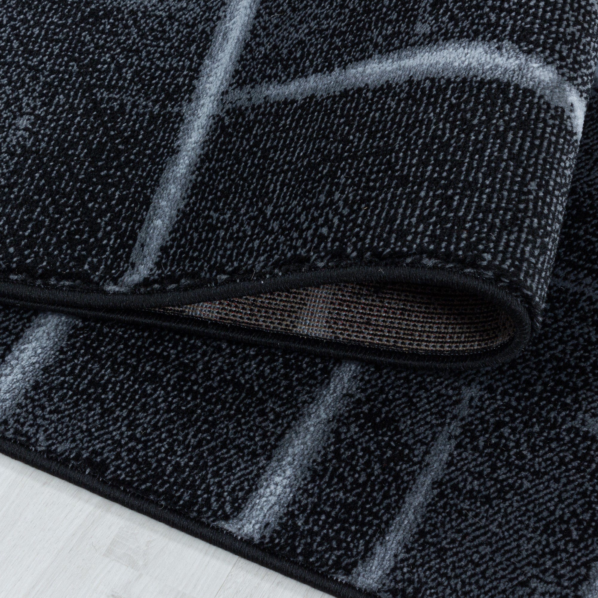 Passatoia Costa 3521 Striped Nero (2)