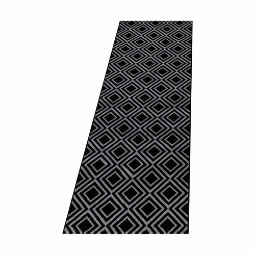 Passatoia Costa 3525 Geometric Nero & AYYTPCH-COSTA3525BLACK-TRAVERSA