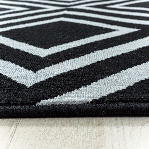 Passatoia Costa 3525 Geometric Nero (1)