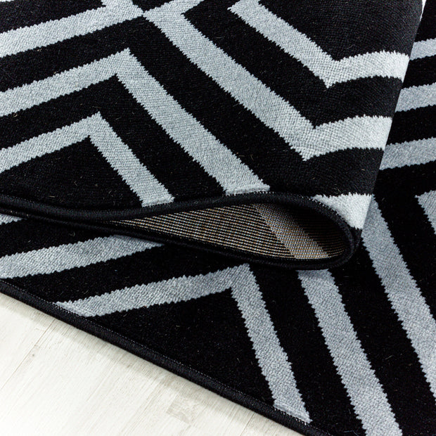 Passatoia Costa 3525 Geometric Nero (2)