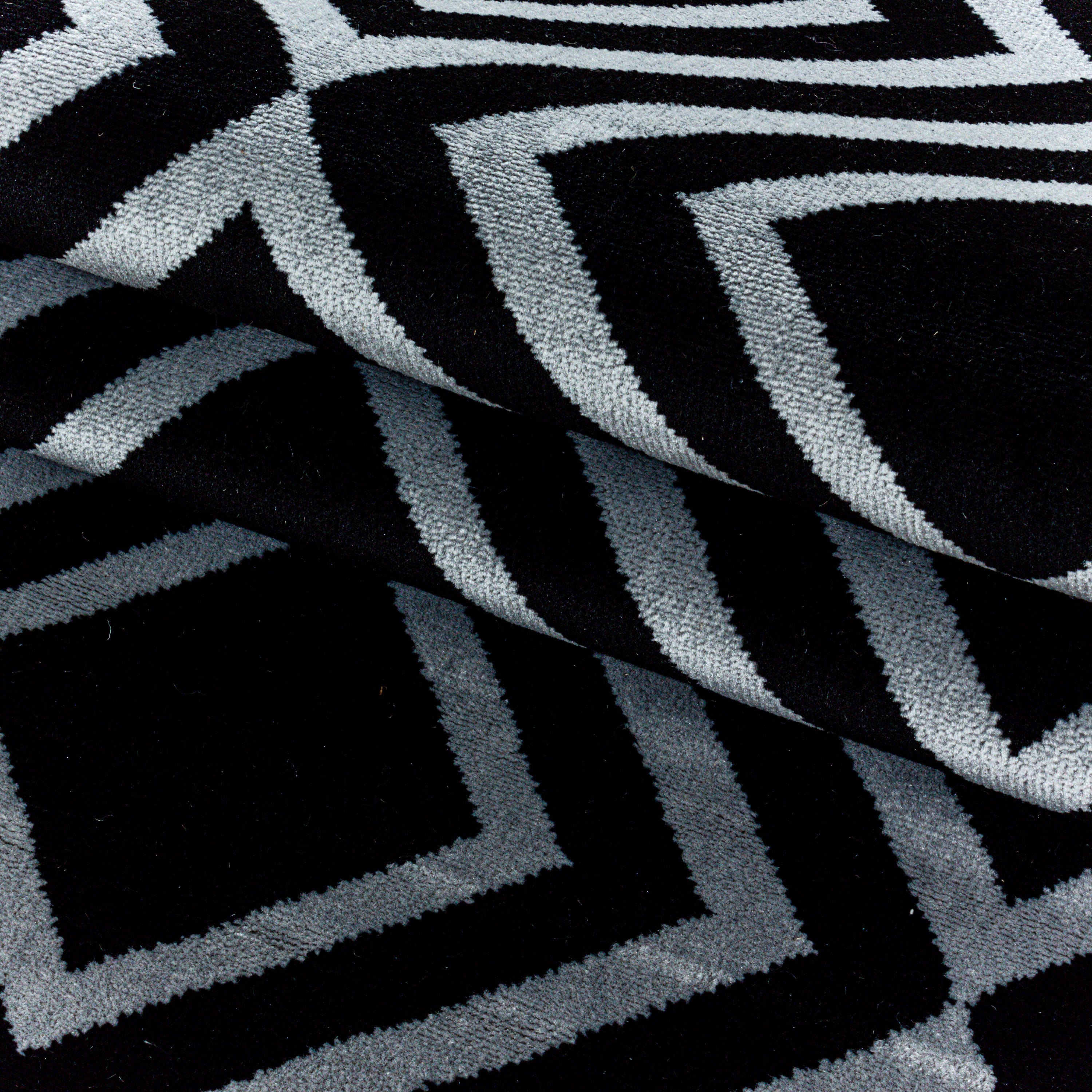 Passatoia Costa 3525 Geometric Nero (3)