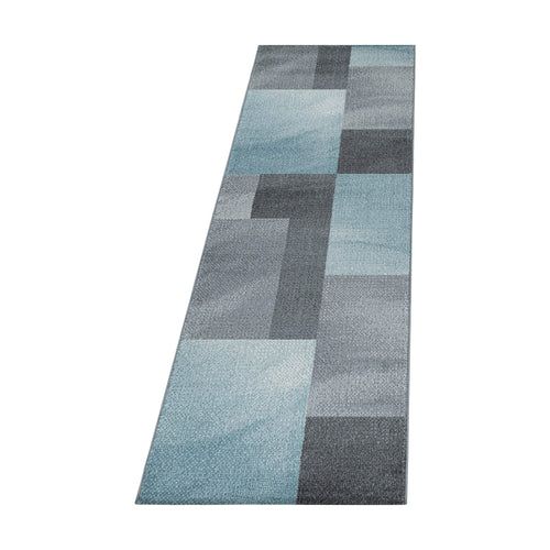 Passatoia Efor 3712 Abstract Checkered Blu & AYYTPCH-EFOR3712BLUE-TRAVERSA