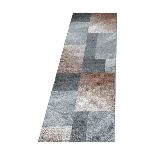 Passatoia Efor 3712 Abstract Checkered Rame & AYYTPCH-EFOR3712COPPER-TRAVERSA