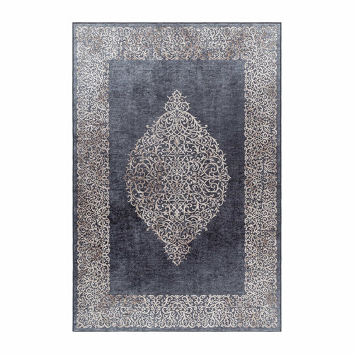 Passatoia Fiesta 4303 Baroque Design Nero & AYYTPCH-FIESTA4303BLACK-TRAVERSA