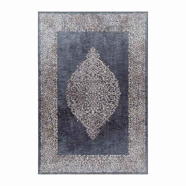 Passatoia Fiesta 4303 Baroque Design Nero & AYYTPCH-FIESTA4303BLACK-TRAVERSA
