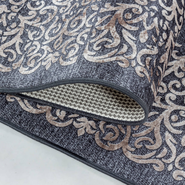 Passatoia Fiesta 4303 Baroque Design Nero (4)