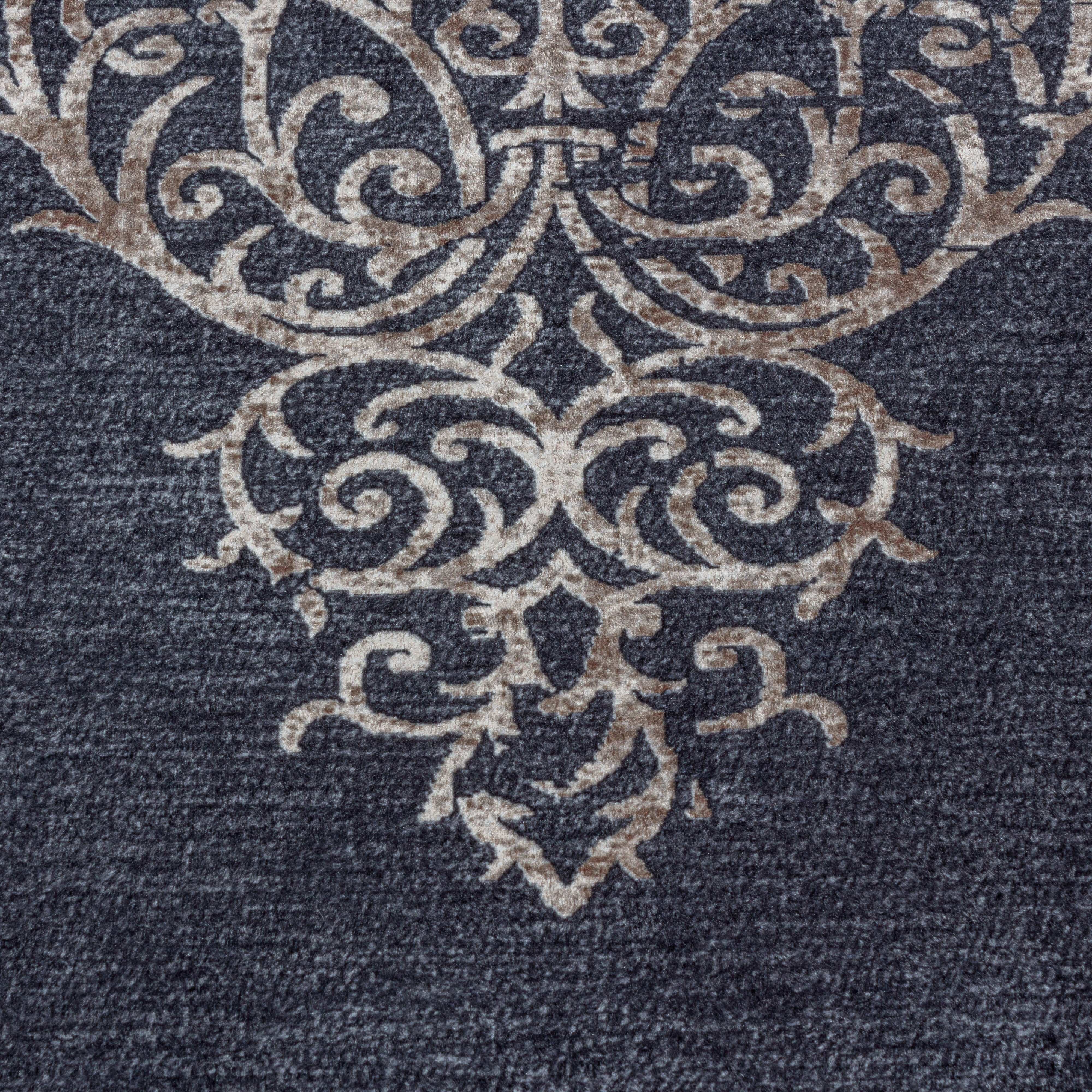 Passatoia Fiesta 4303 Baroque Design Nero (5)