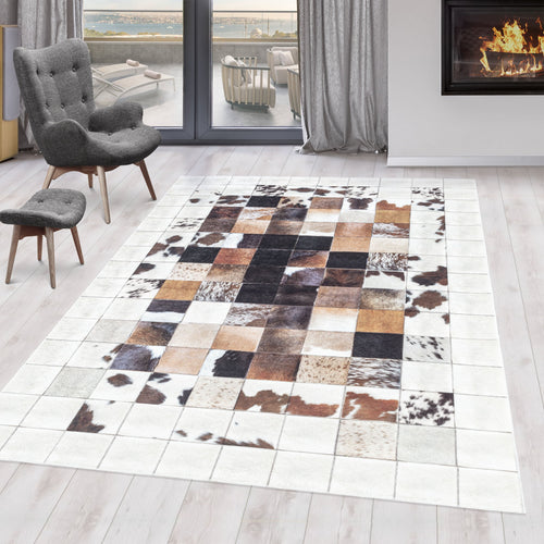 Passatoia Fiesta 4306 Patchwork Bianco (1)