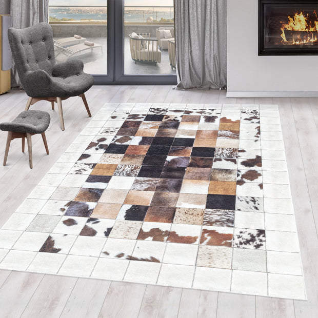 Passatoia Fiesta 4306 Patchwork Bianco (1)
