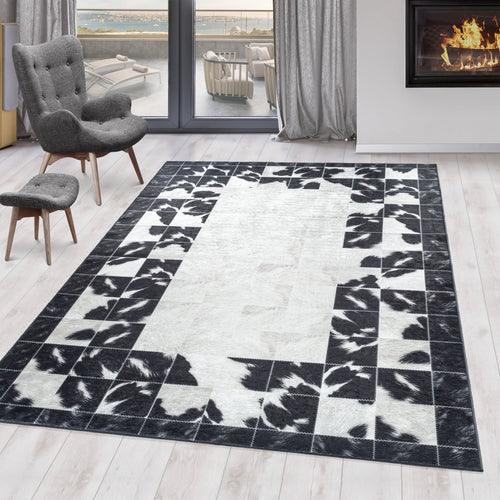 Passatoia Fiesta 4307 Patchwork Nero (1)