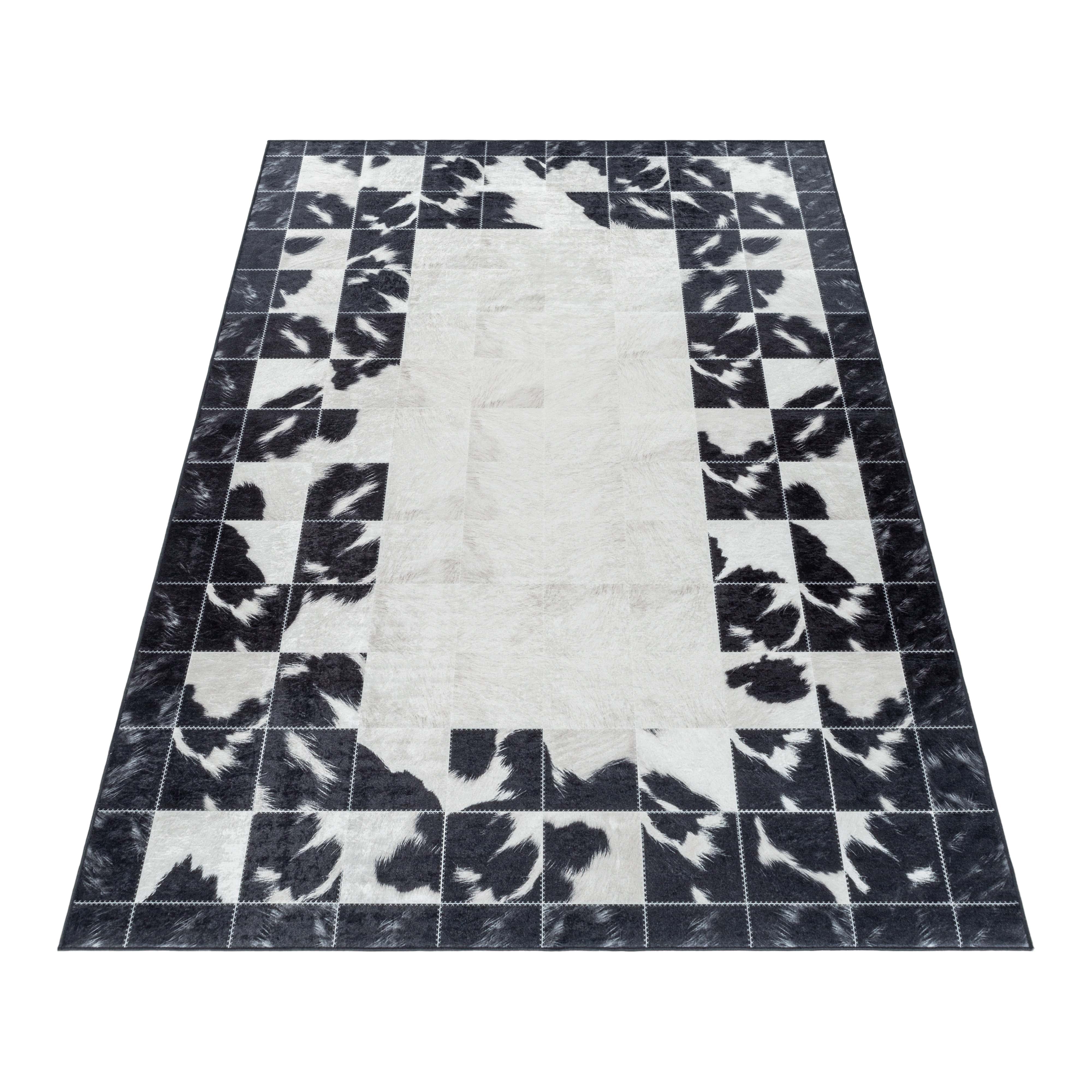 Passatoia Fiesta 4307 Patchwork Nero (2)