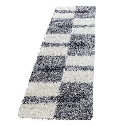 Passatoia Gala 2505 Checkered Gri Grigio & AYYTPCH-GALA2505LIGHTGREY-TRAVERSA