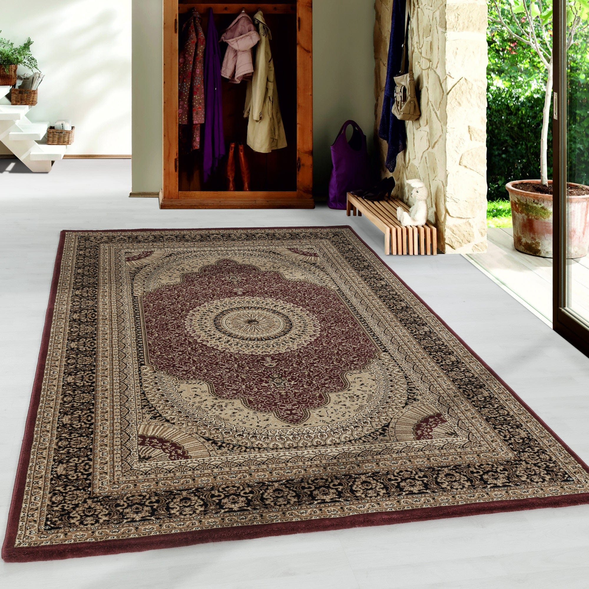 Passatoia Kashmir 2605 Oriental Rosso (1)