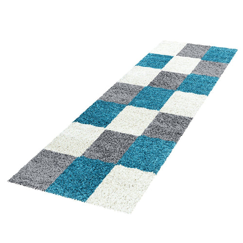 Passatoia Life 1501 Checkered Turchese & AYYTPCH-LIFE1501TURKIS-TRAVERSA