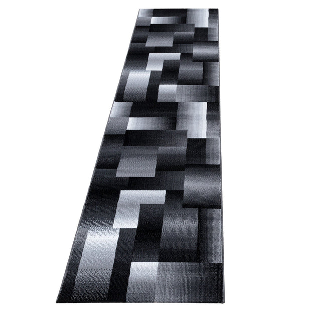 Passatoia Miami 6560 Abstract Checkered Nero & AYYTPCH-MIAMI6560BLACK-TRAVERSA