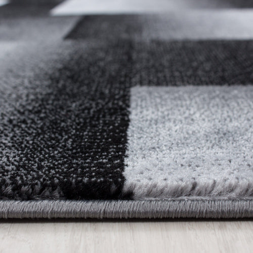 Passatoia Miami 6560 Abstract Checkered Nero (1)