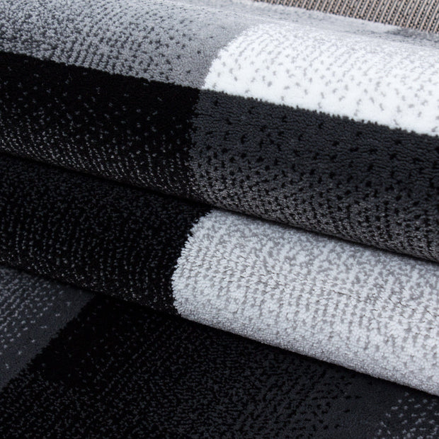 Passatoia Miami 6560 Abstract Checkered Nero (3)